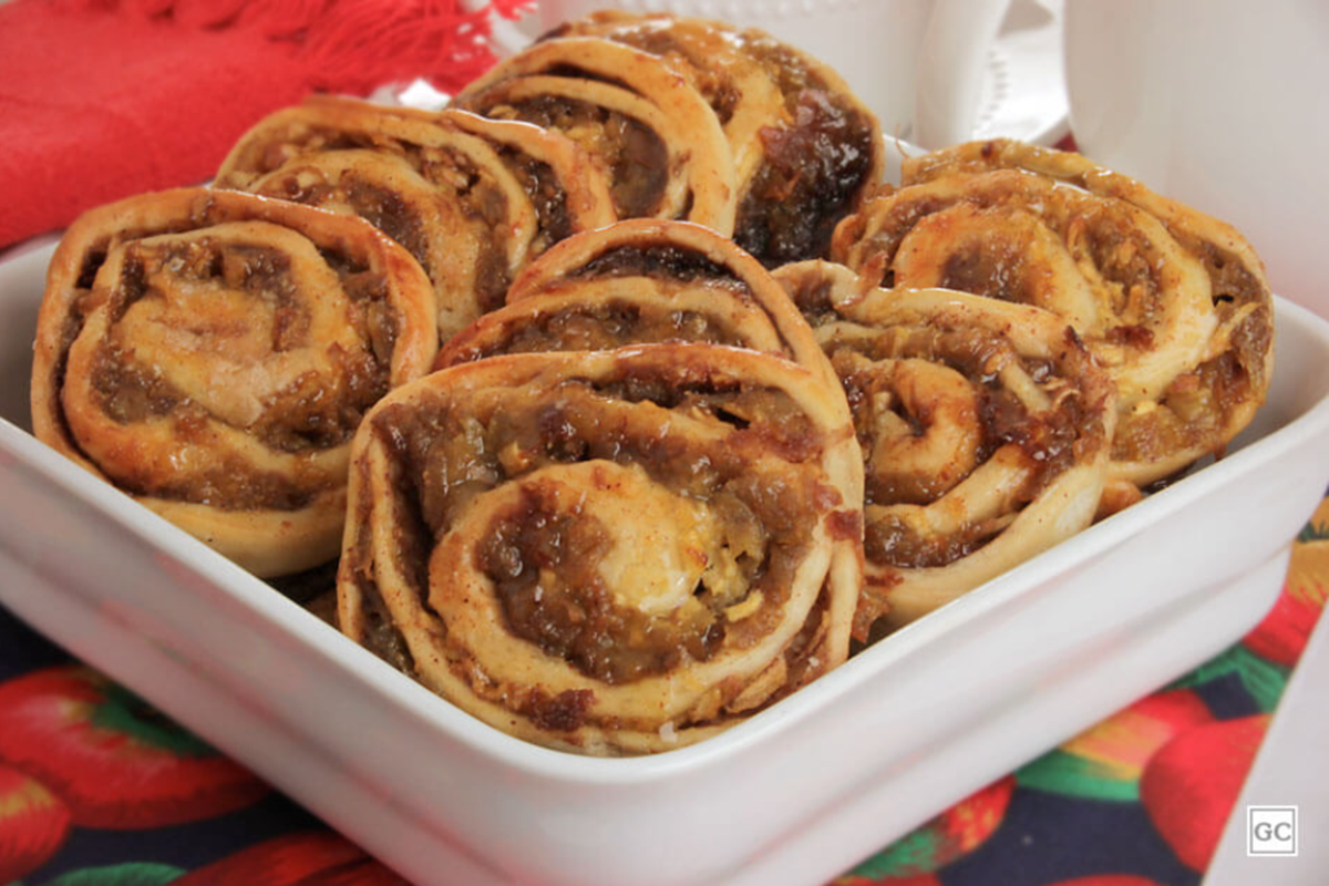 Rolinho de Canela com Maçã